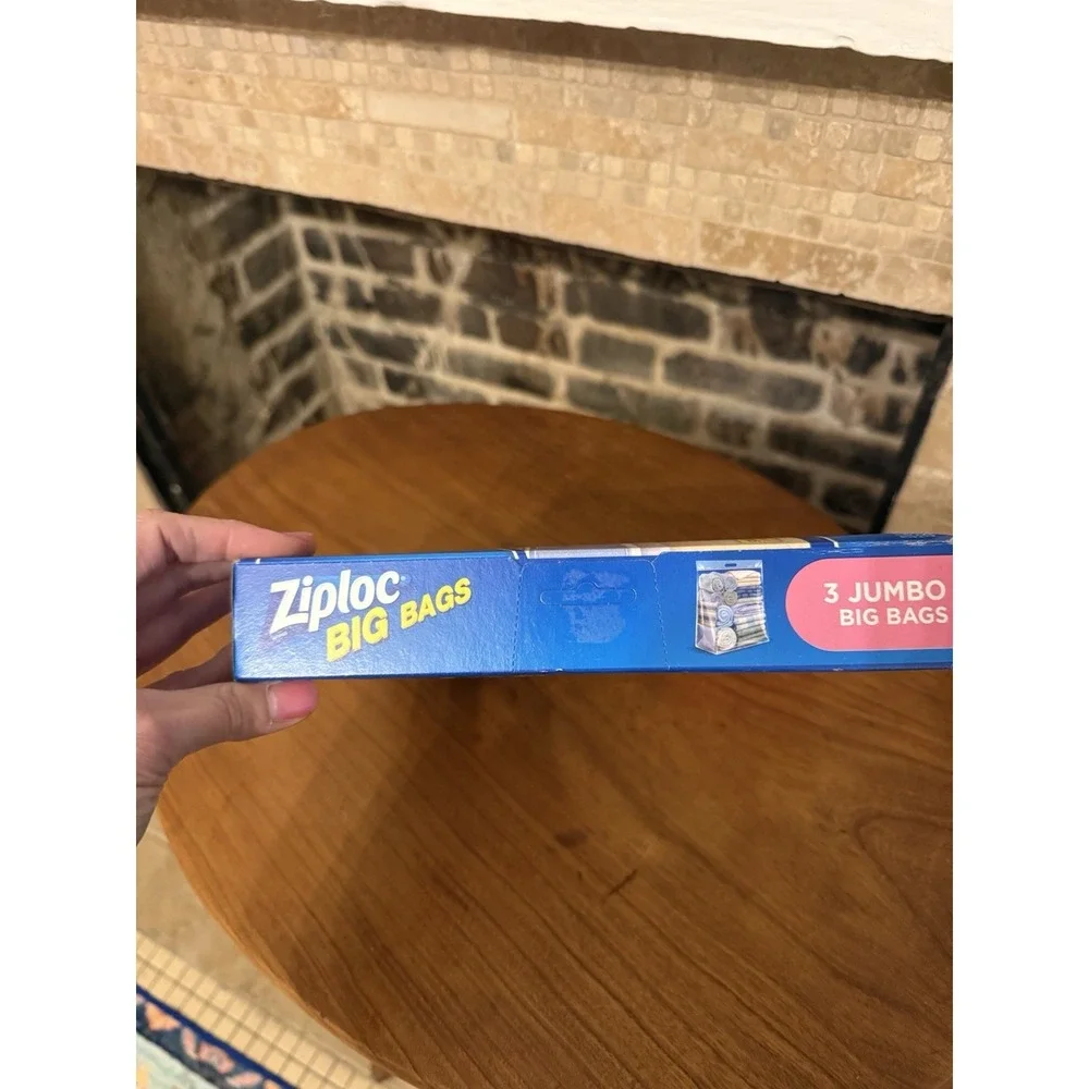 1‎ box Ziploc Big Bags Jumbo 20 Gallon Size (3 Count Pack) Storage Tote Bag